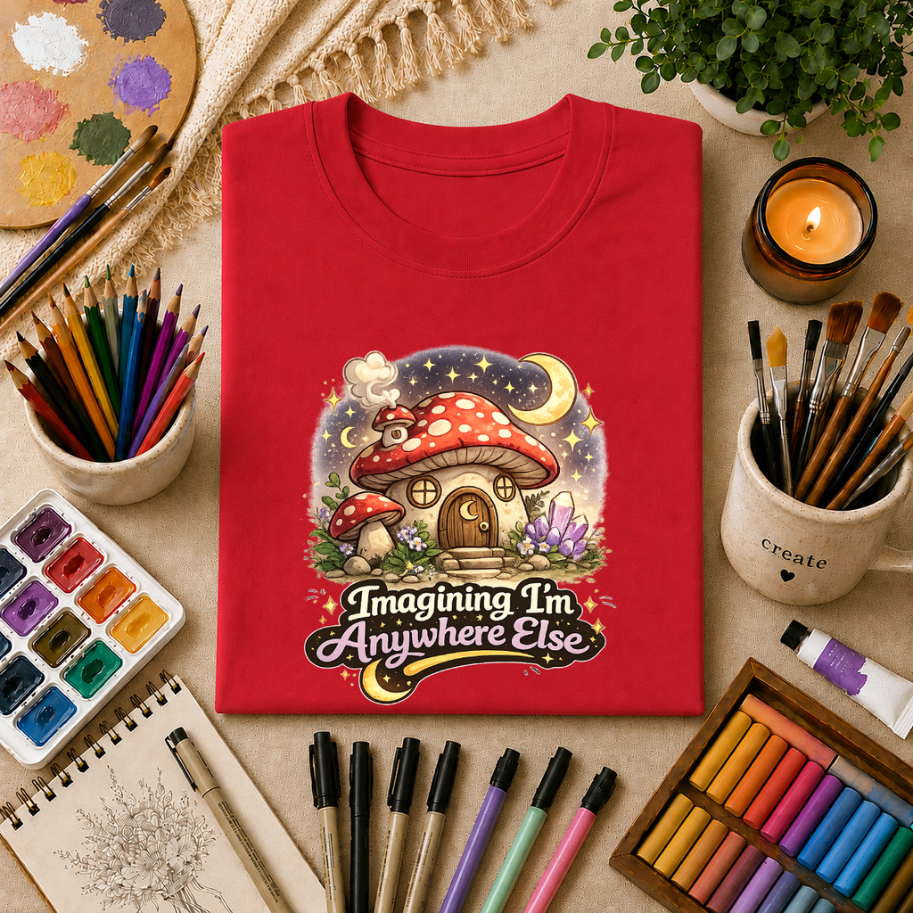 Imagining I'm Anywhere Else | Unisex Softstyle T-Shirt