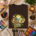 Cozy Garden Frog T-Shirt — Cute "Cozy Vibes" Gardening Tee
