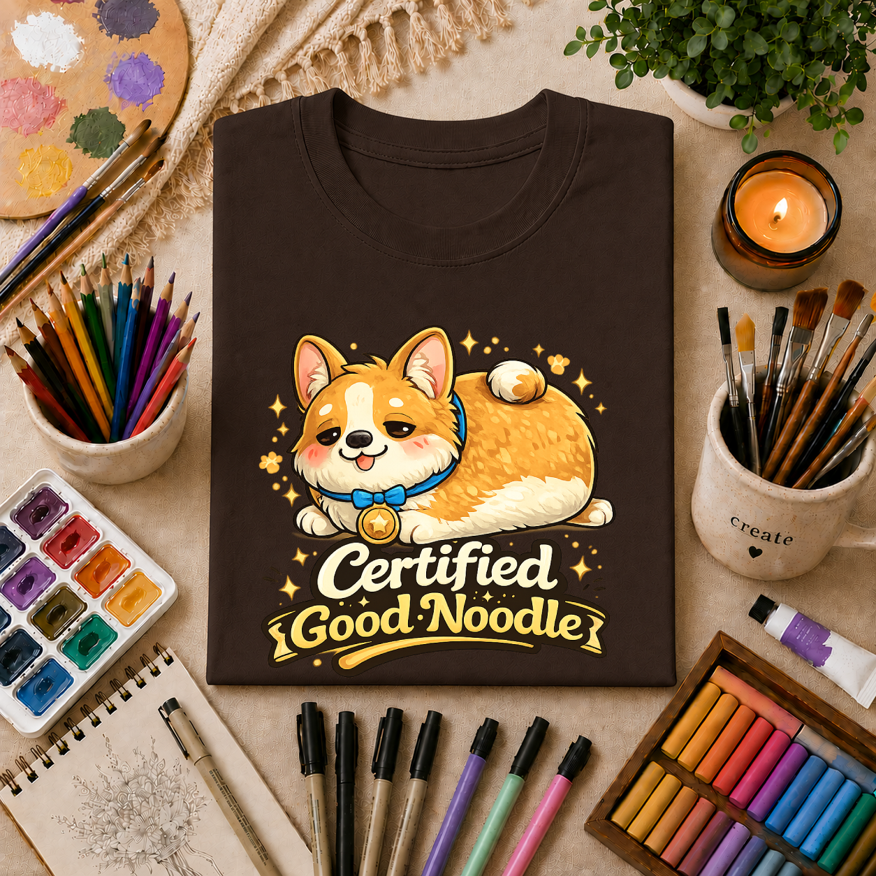 Certified Good Noodle Corgi T-Shirt