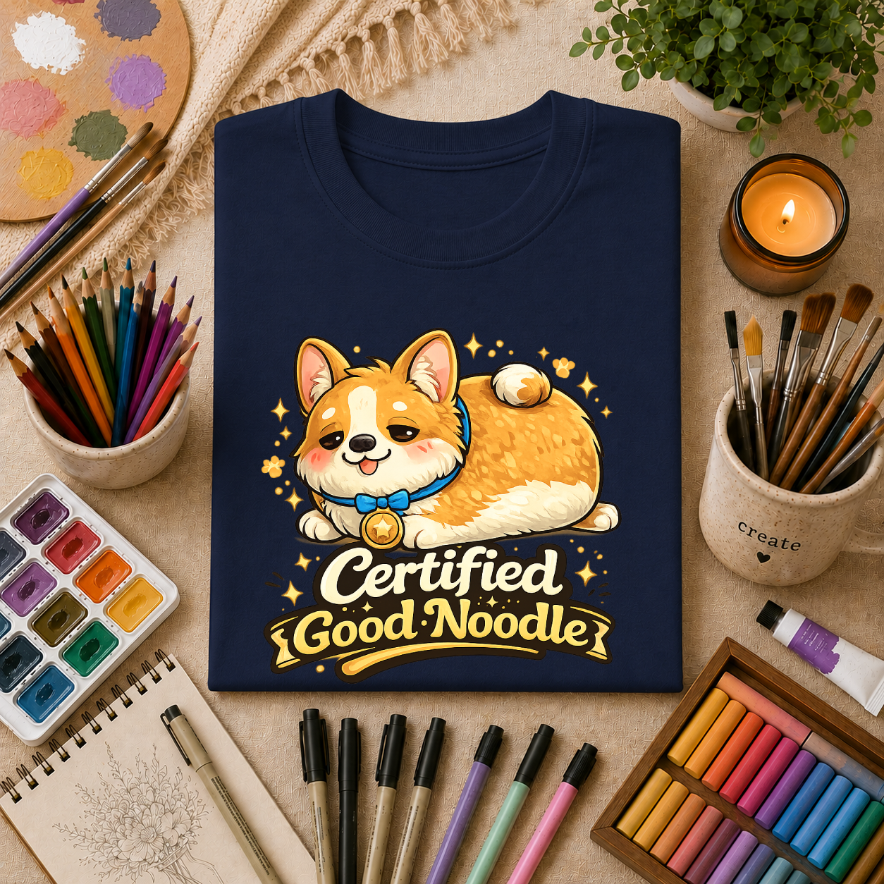Certified Good Noodle Corgi T-Shirt