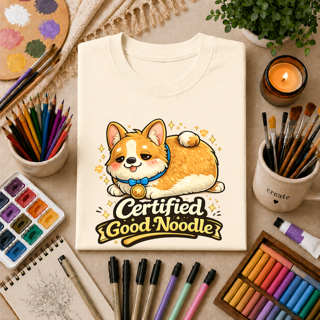 Certified Good Noodle Corgi T-Shirt