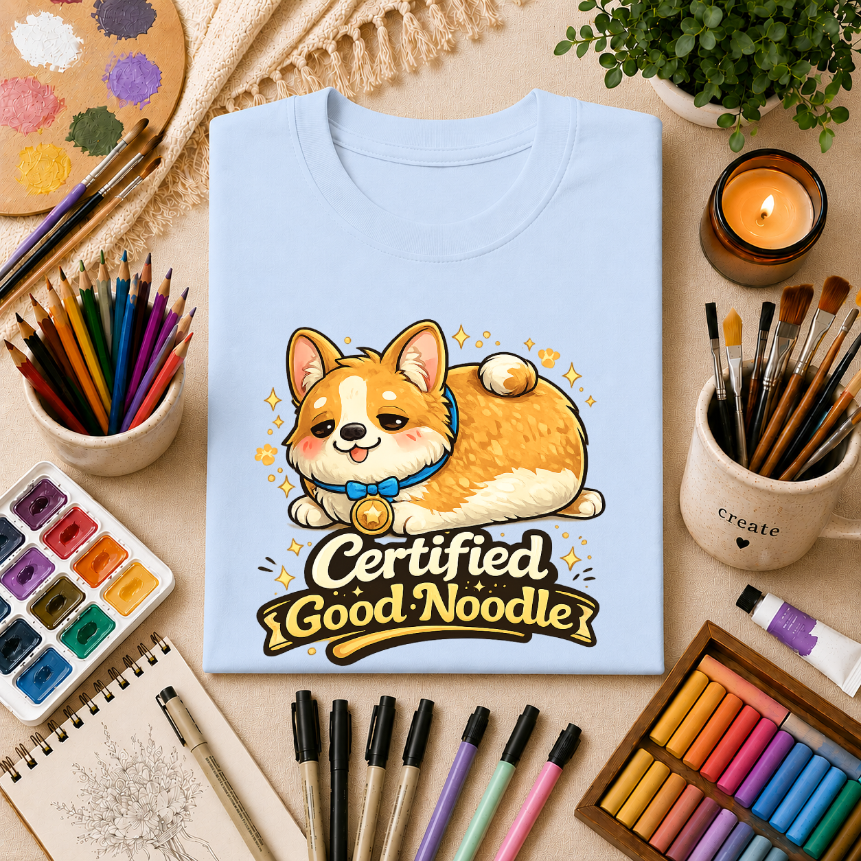 Certified Good Noodle Corgi T-Shirt