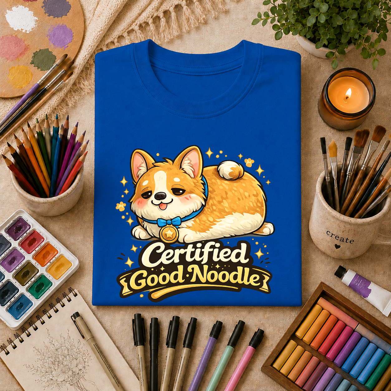 Certified Good Noodle Corgi T-Shirt