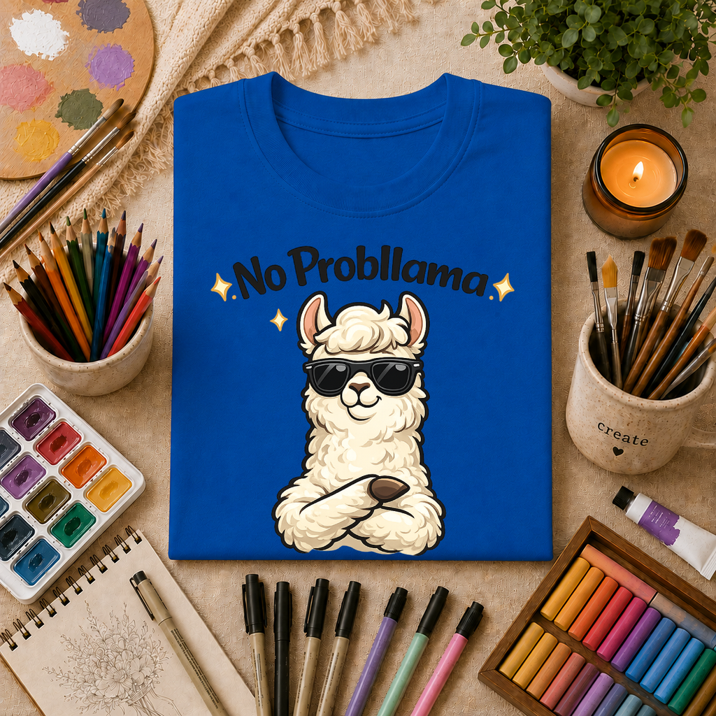 No Probllama T-Shirt — Funny Llama Graphic Tee