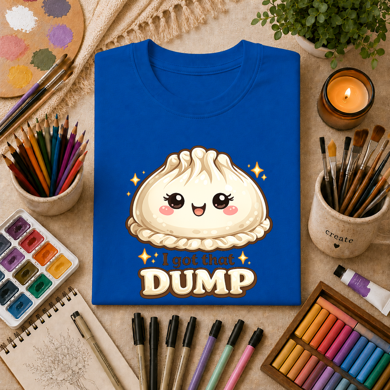 Dumpling T-Shirt — Cute Kawaii Dumpling Design with "I Got That Dump"