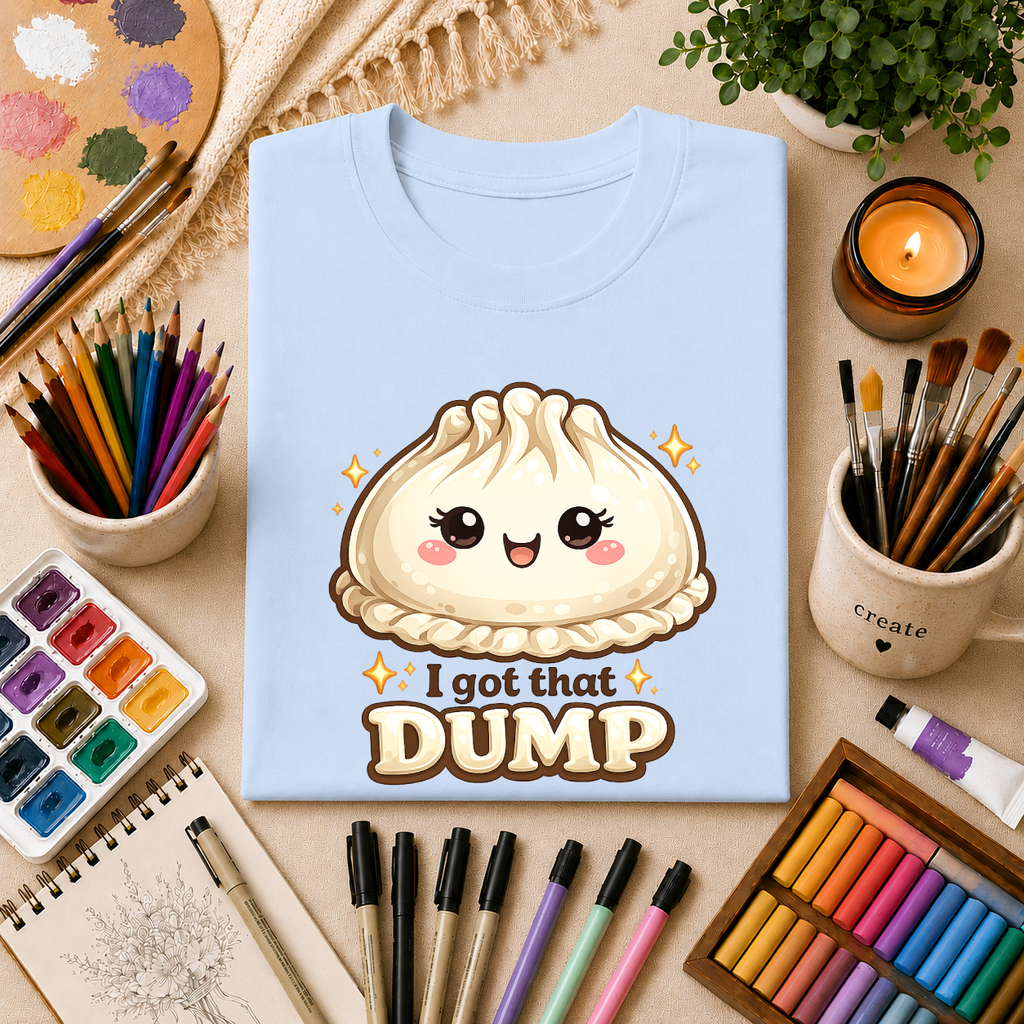 Dumpling T-Shirt — Cute Kawaii Dumpling Design with "I Got That Dump"