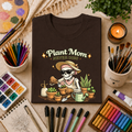 Plant Mom Never Dies T-Shirt — Funny Skeleton Gardener Tee for Plant Lovers
