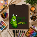 "Tired of Dilling With You" Funny Pickle Graphic Tee