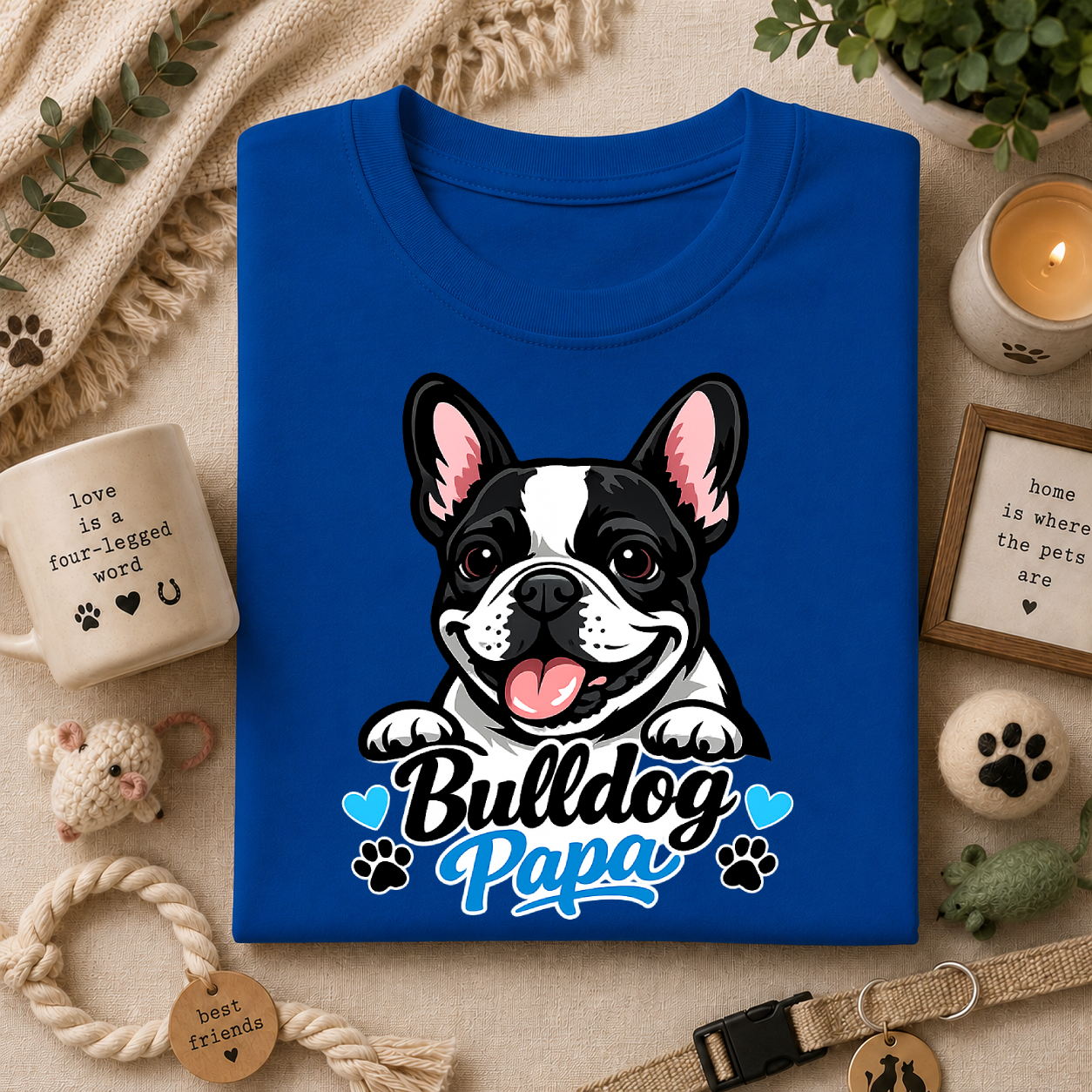 Bulldog Papa T-Shirt — Cute French Bulldog Dad Tee