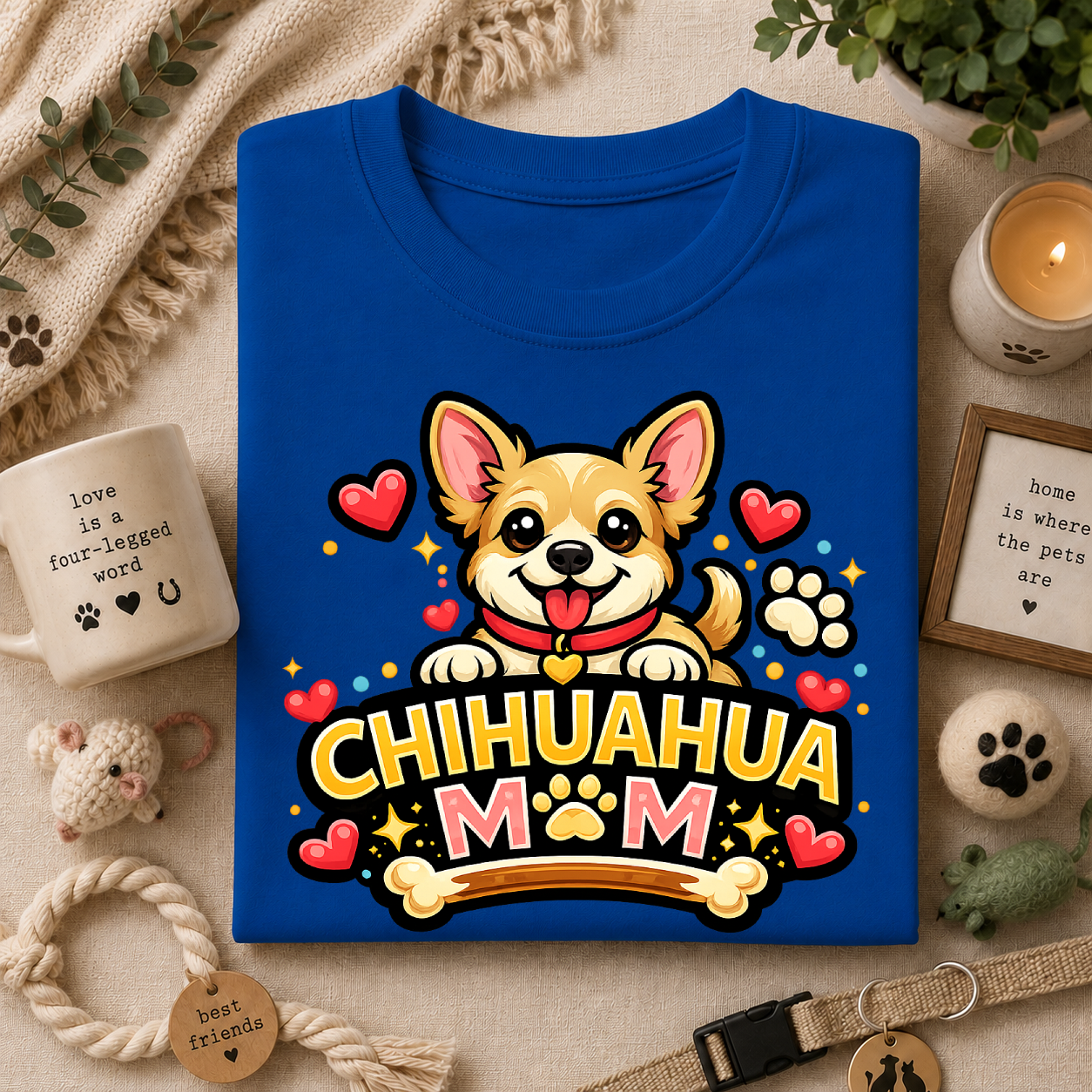 Chihuahua Mom T‑Shirt — Cute Dog Mom Graphic Tee