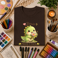 T-Shirt — Cute 'Rawr Means I Care' Dino Graphic Tee