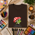 Tiny But Determined T-Shirt — Cute Mushroom Frog Graphic Tee