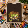 Dragon Nap T-Shirt — "Keeper of Cozy" Cute Sleeping Dragon Graphic Tee