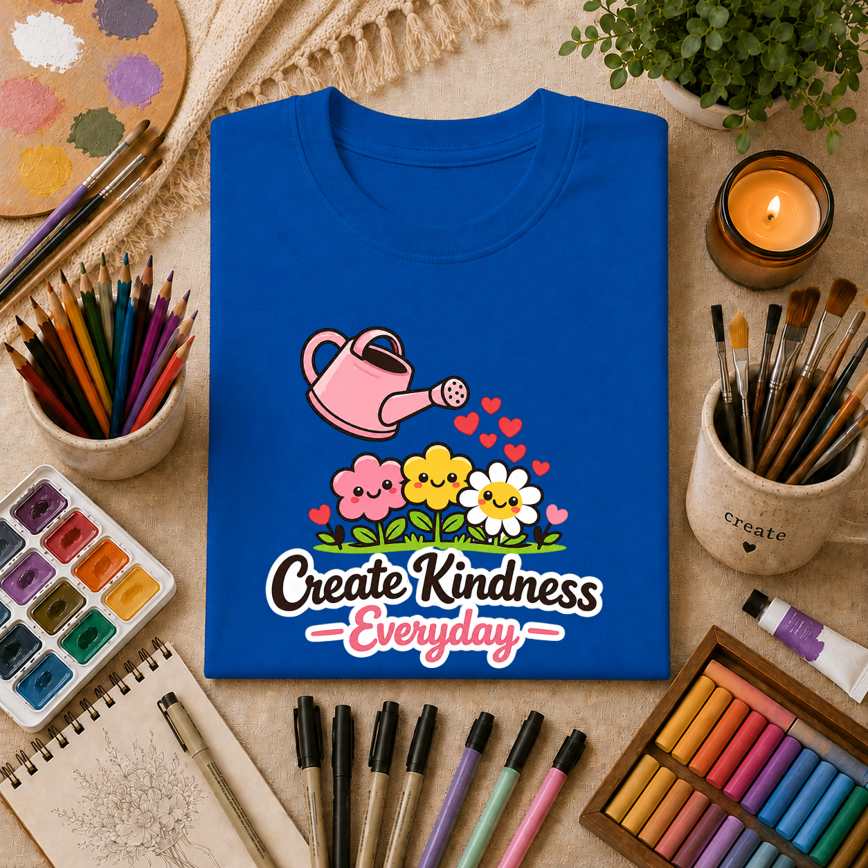 T-Shirt — Create Kindness Everyday Gardening Floral Tee