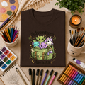 Adventure Awaits T-Shirt — Cute Kawaii Monster Backpack Graphic Tee