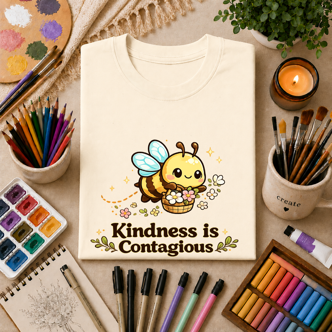 Kindness Is Contagious - Bumble Bee T-Shirt