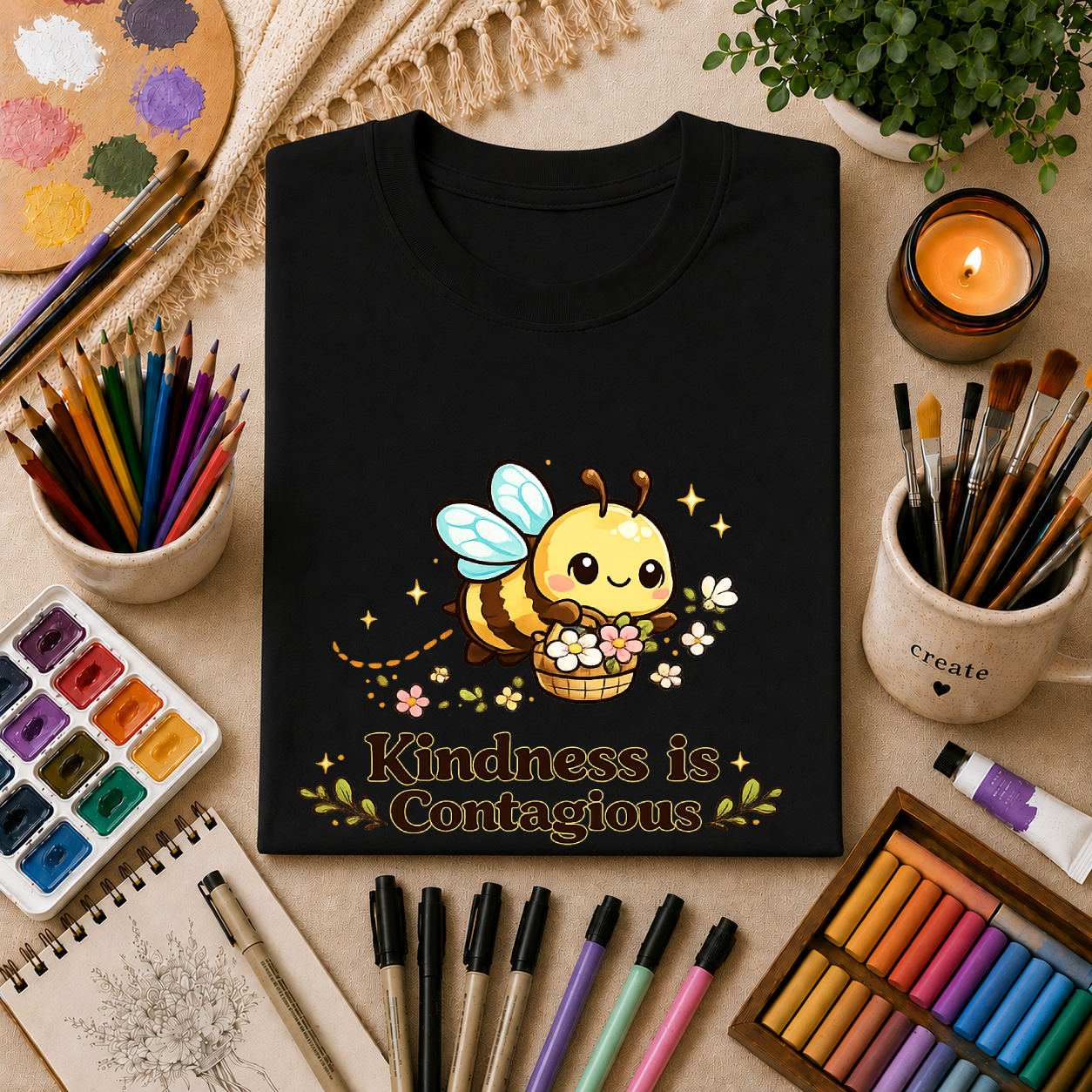 Kindness Is Contagious - Bumble Bee T-Shirt