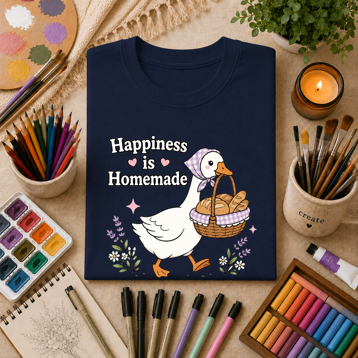 Happiness Is Homemade ~ Goose T-Shirt Gift Tee