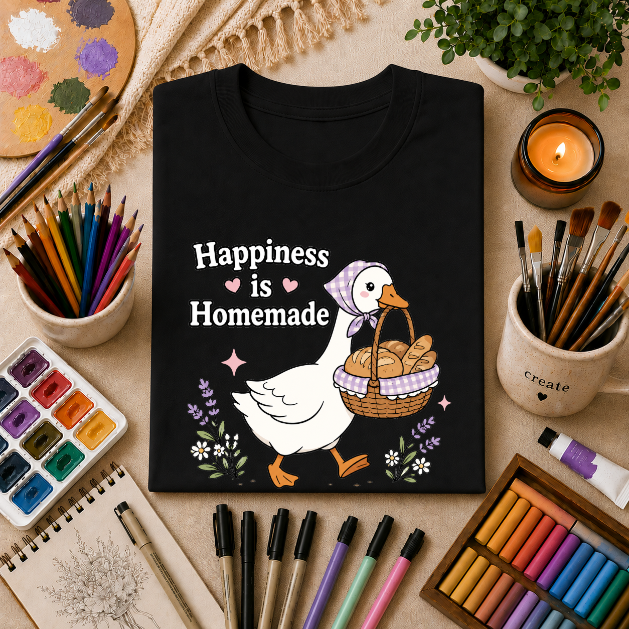 Happiness Is Homemade ~ Goose T-Shirt Gift Tee
