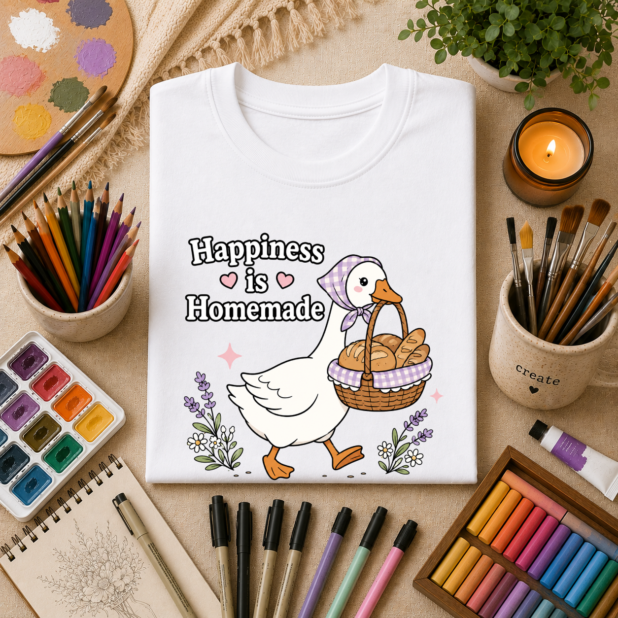 Happiness Is Homemade ~ Goose T-Shirt Gift Tee