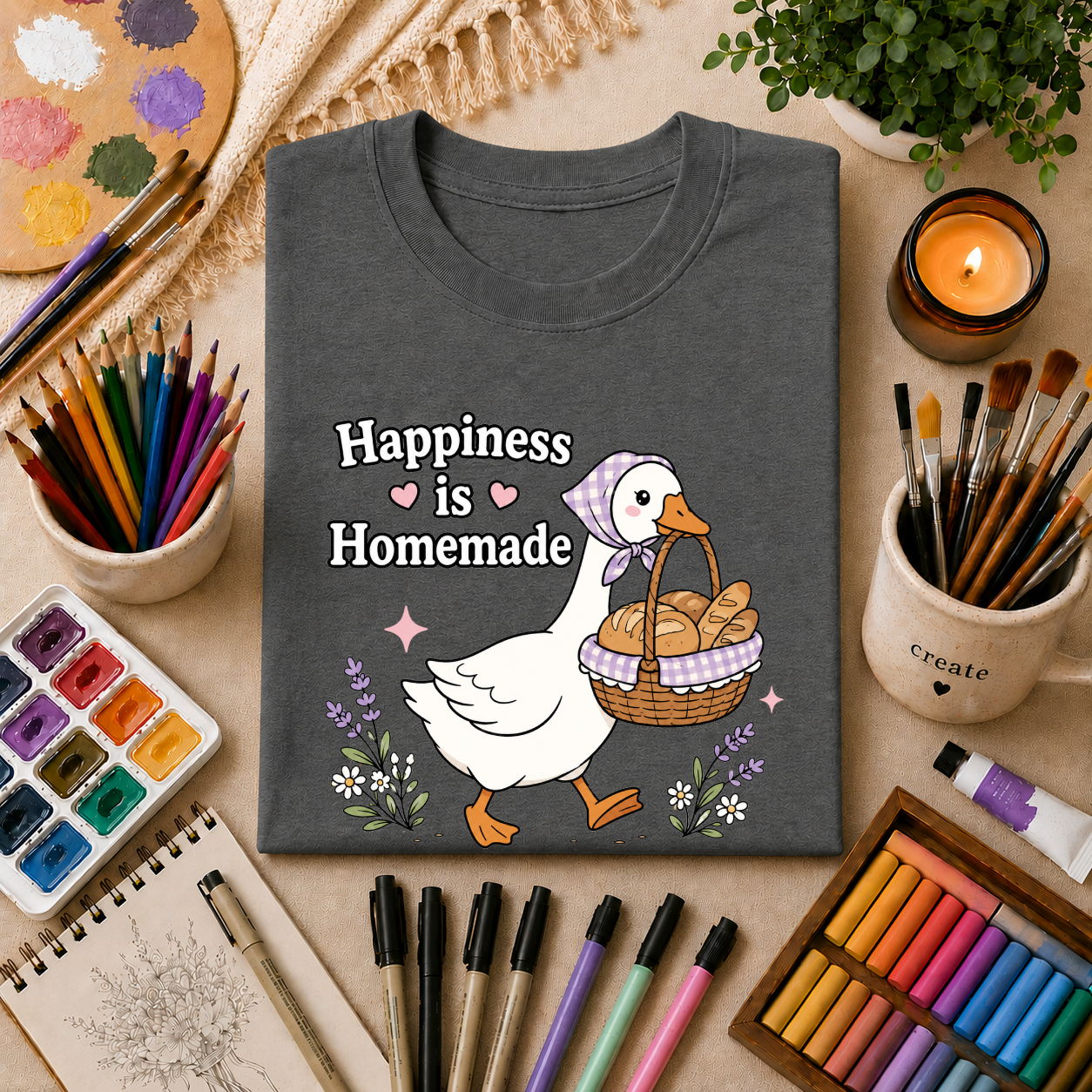 Happiness Is Homemade ~ Goose T-Shirt Gift Tee