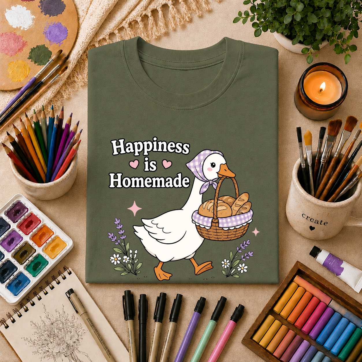 Happiness Is Homemade ~ Goose T-Shirt Gift Tee