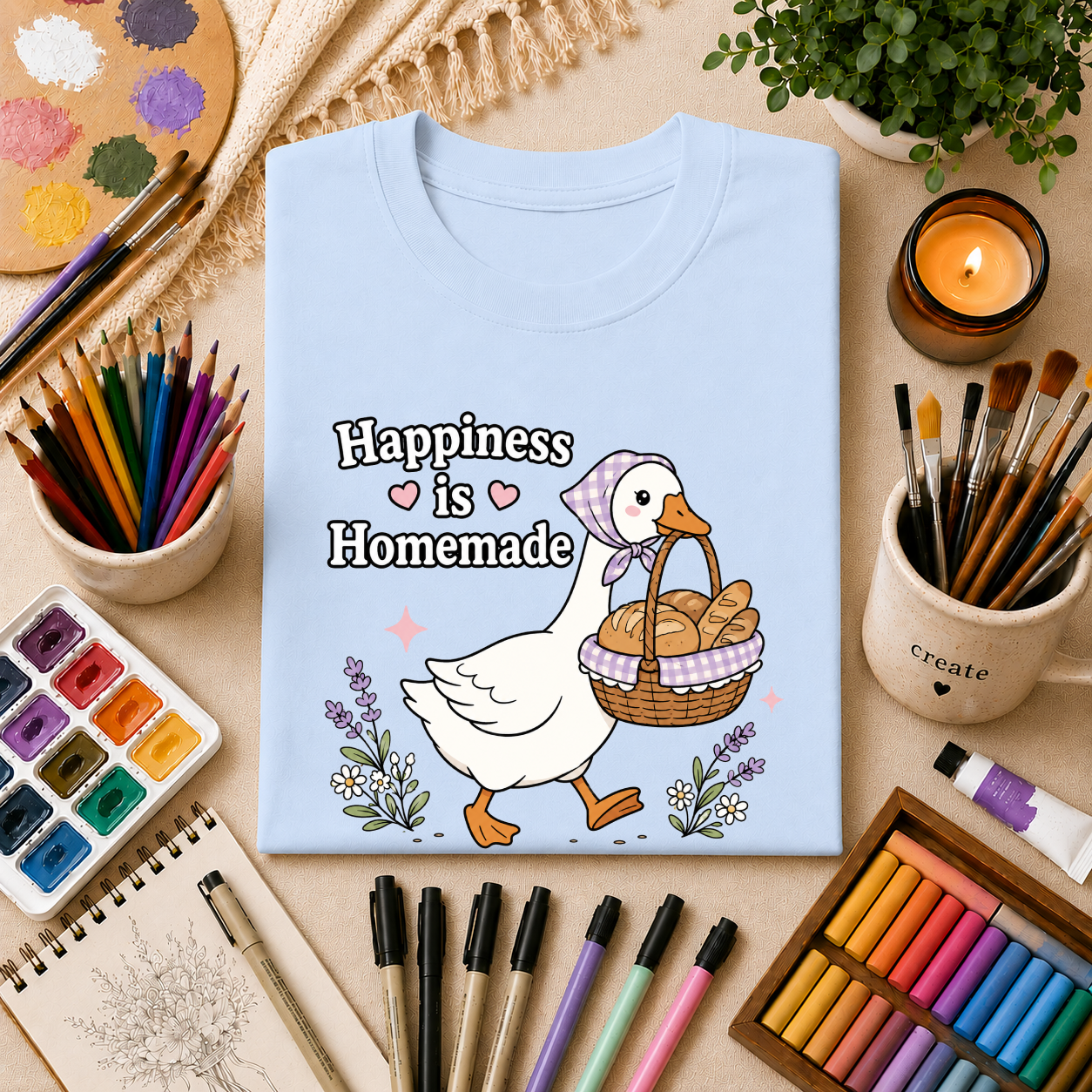 Happiness Is Homemade ~ Goose T-Shirt Gift Tee