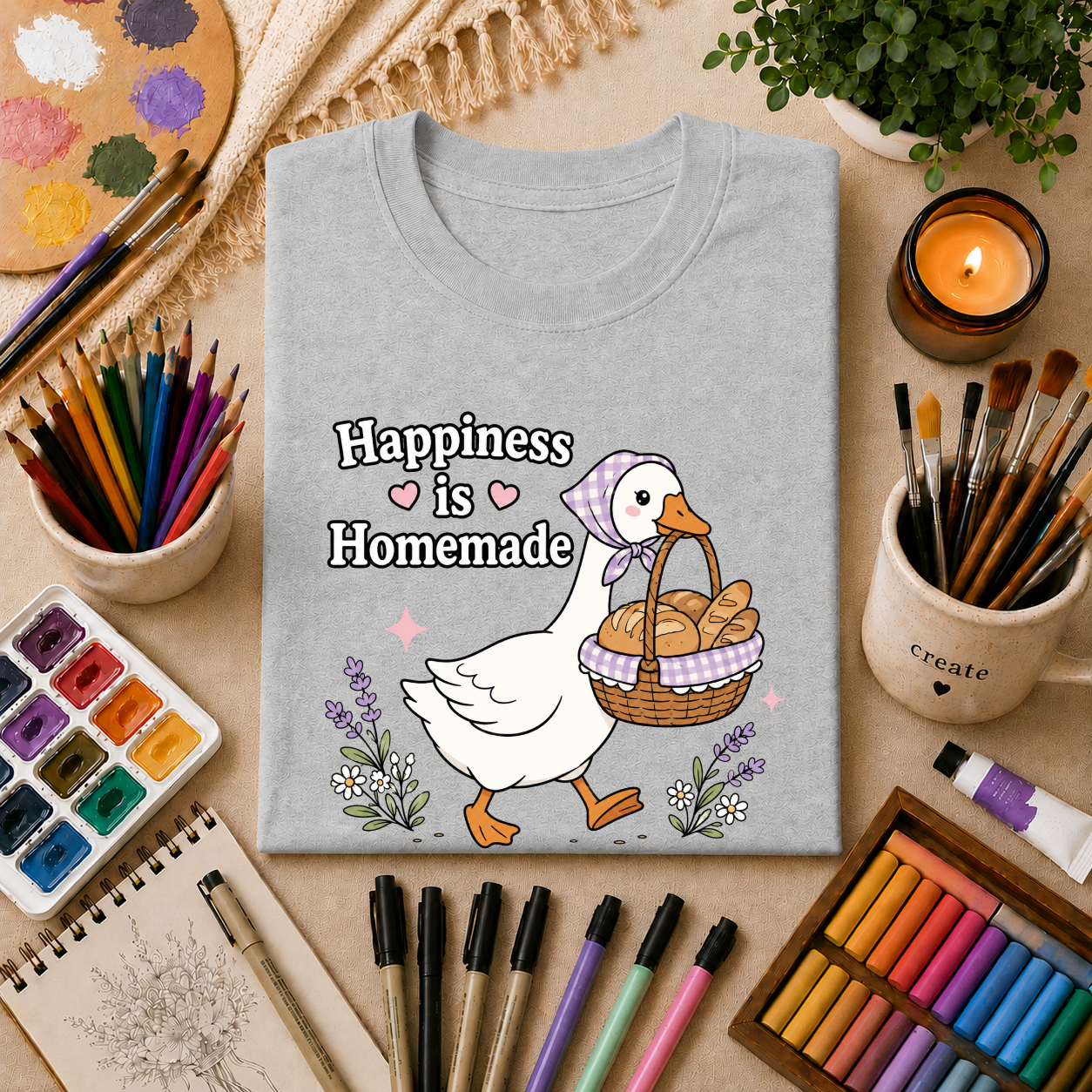 Happiness Is Homemade ~ Goose T-Shirt Gift Tee