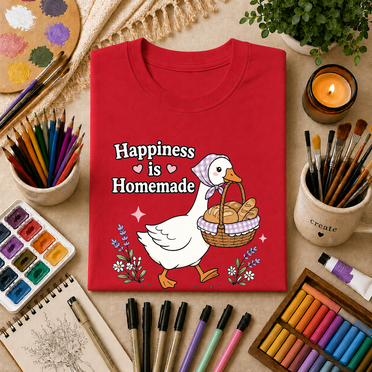 Happiness Is Homemade ~ Goose T-Shirt Gift Tee