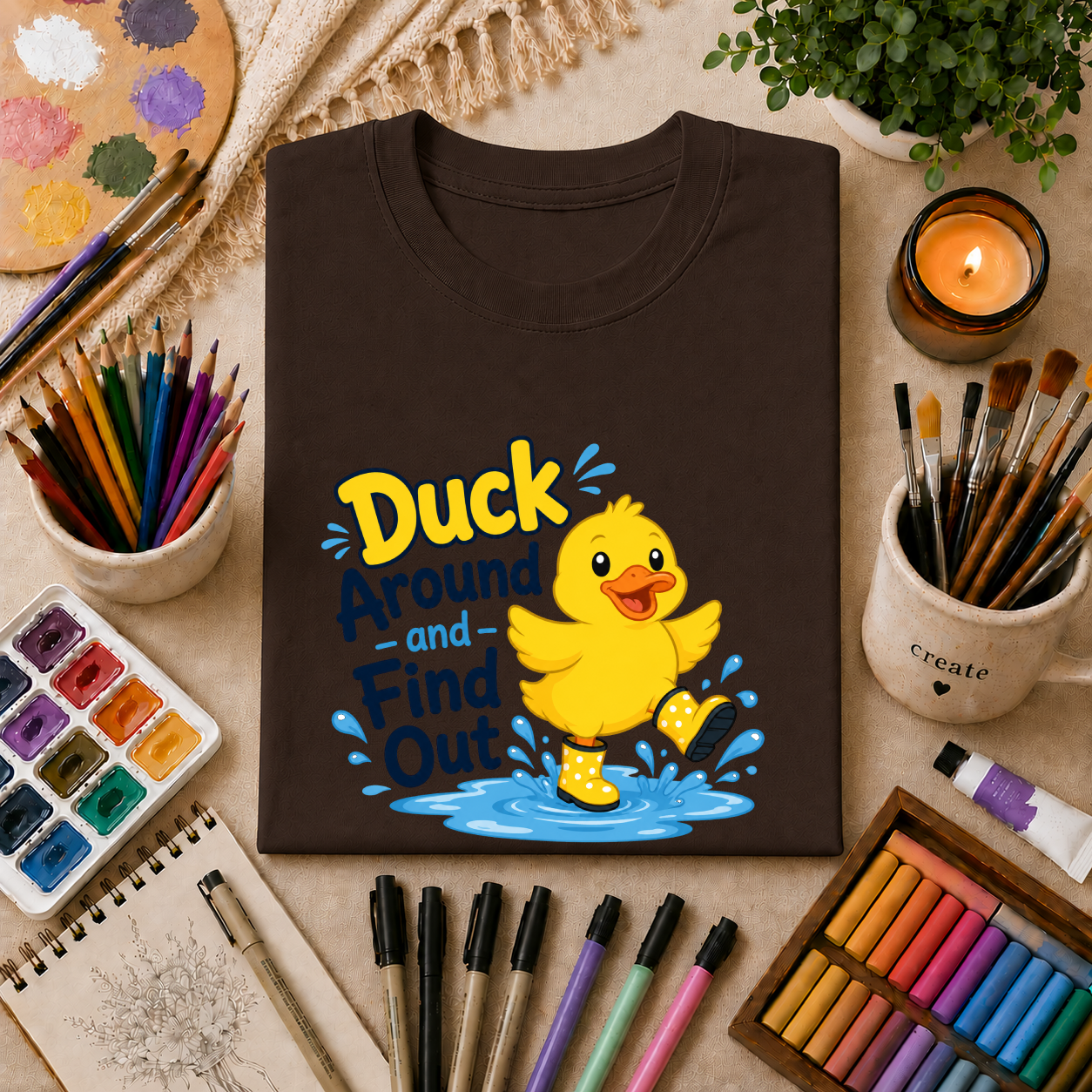 Duck Around and Find Out T-Shirt — Cute Rubber Duck Graphic Tee