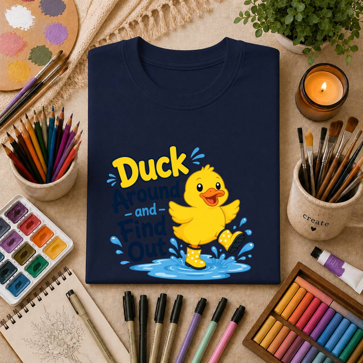 Duck Around and Find Out T-Shirt — Cute Rubber Duck Graphic Tee