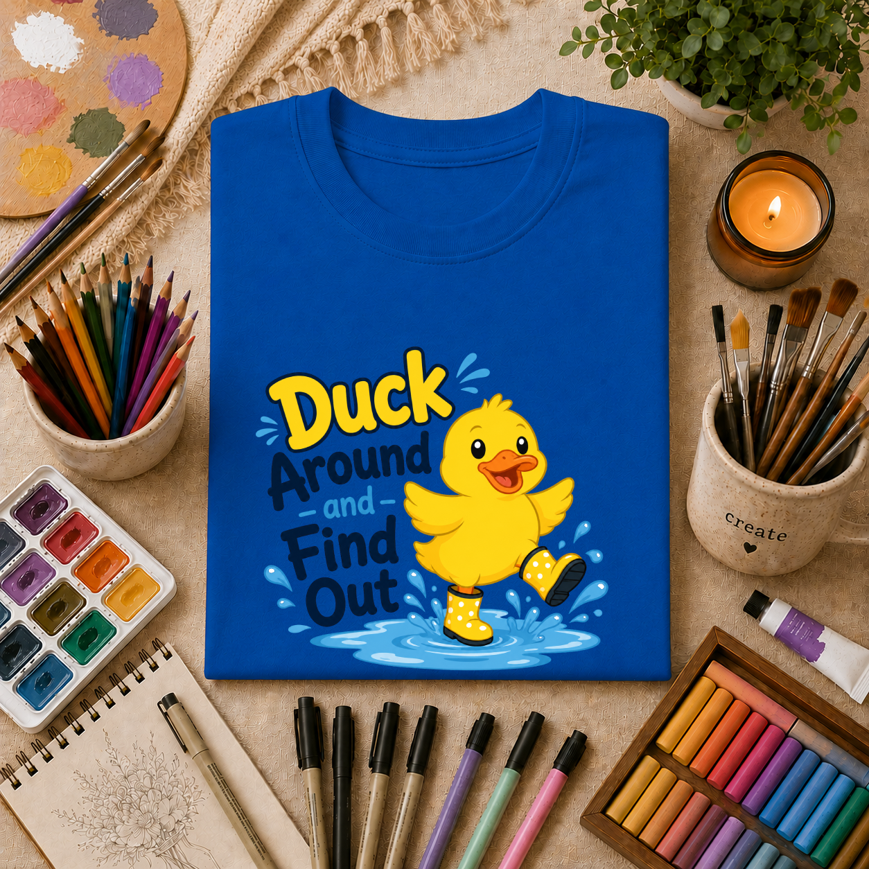 Duck Around and Find Out T-Shirt — Cute Rubber Duck Graphic Tee