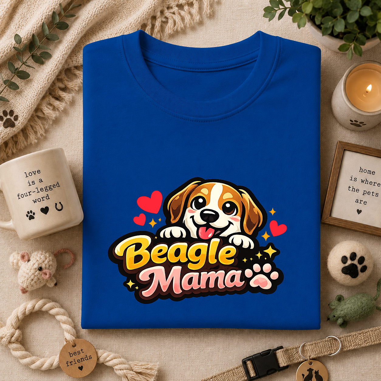 Beagle Mama T-Shirt — Cute Beagle Mom Dog Lover Graphic Tee