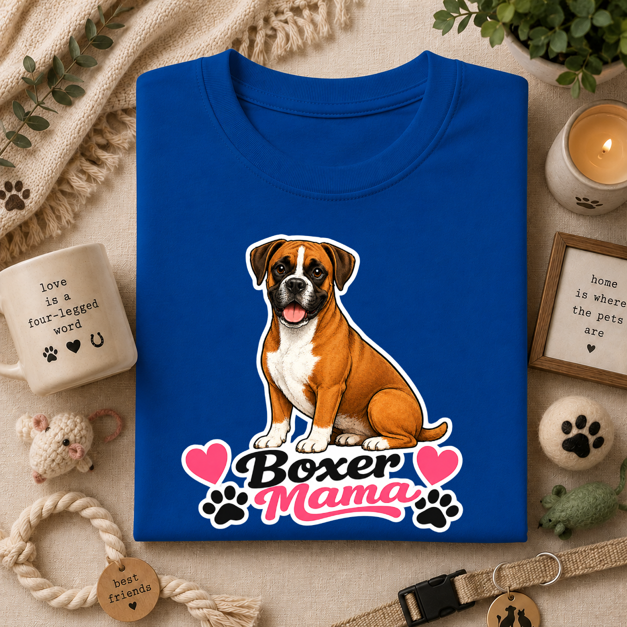 Boxer Mama T-Shirt — Cute Boxer Dog Mom Tee