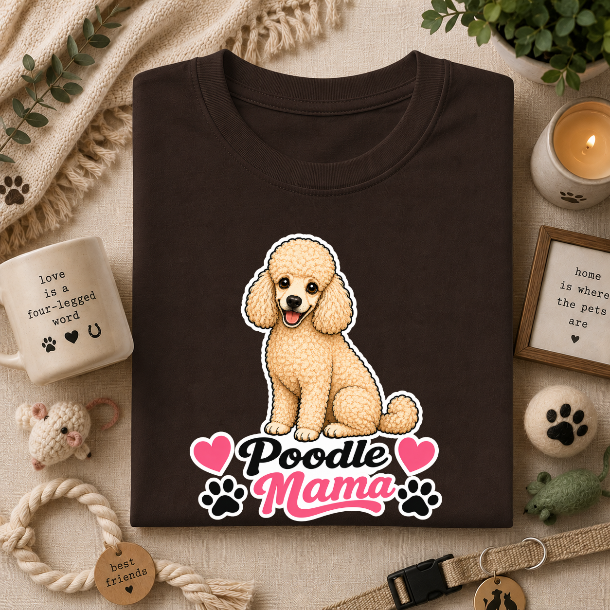 Poodle Mama T-Shirt — Cute Poodle Dog Tee for Dog Lovers