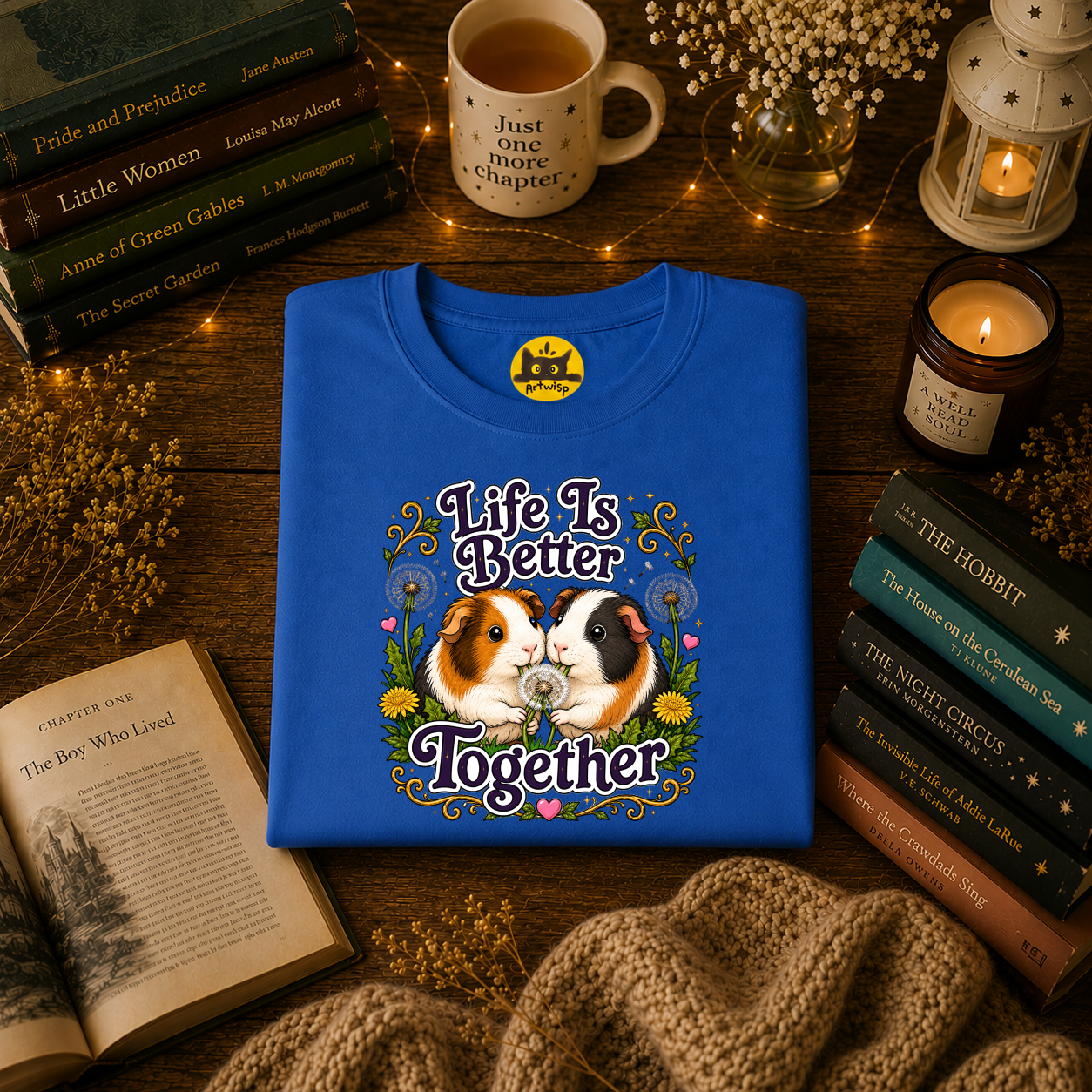 Life Is Better Together Guinea Pig T-Shirt — Cute Small Pet Tee