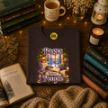Booklover T-Shirt — "Pages Before People" Cozy Reading Room Design