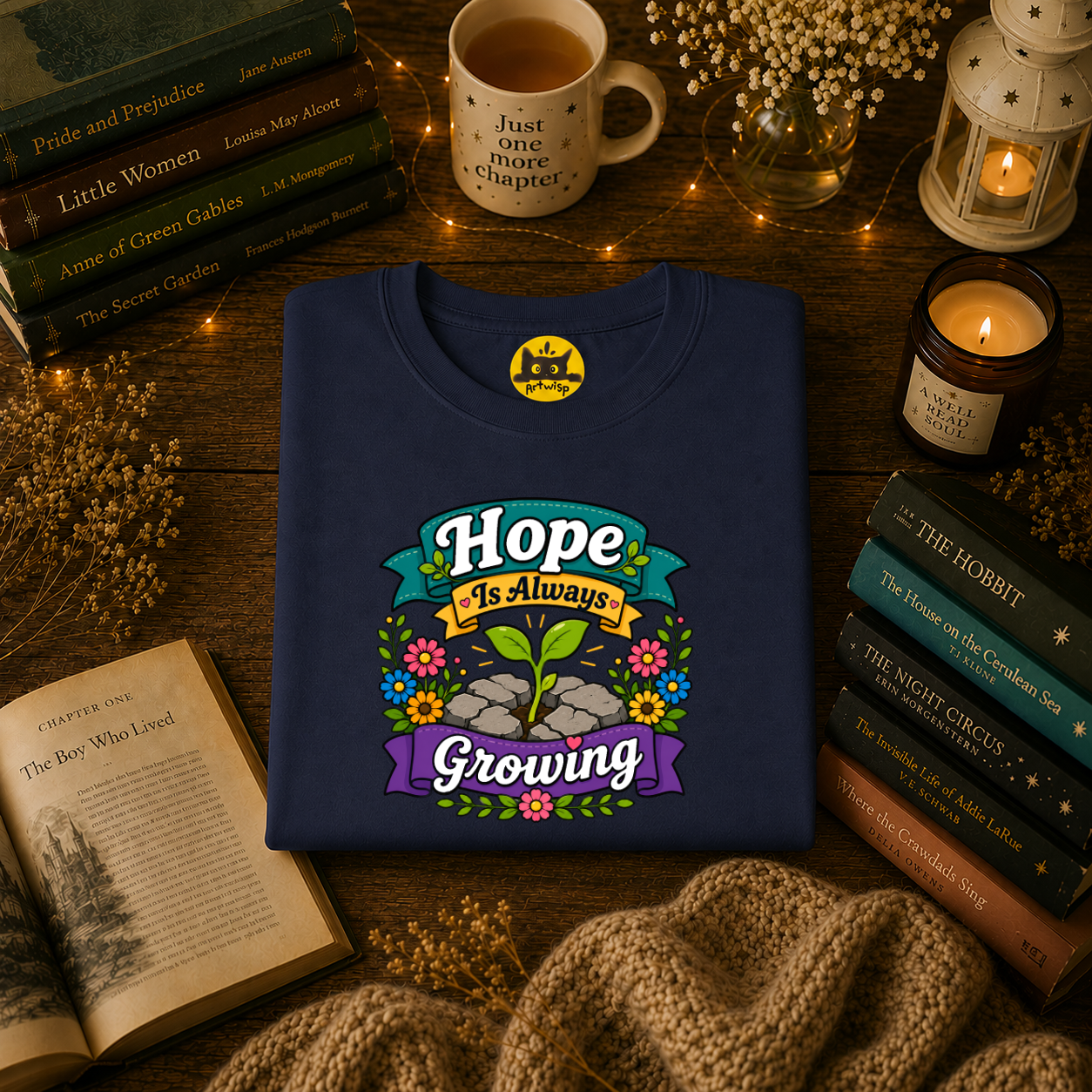 Hope Is Always Growing T-Shirt | Positivity Tee