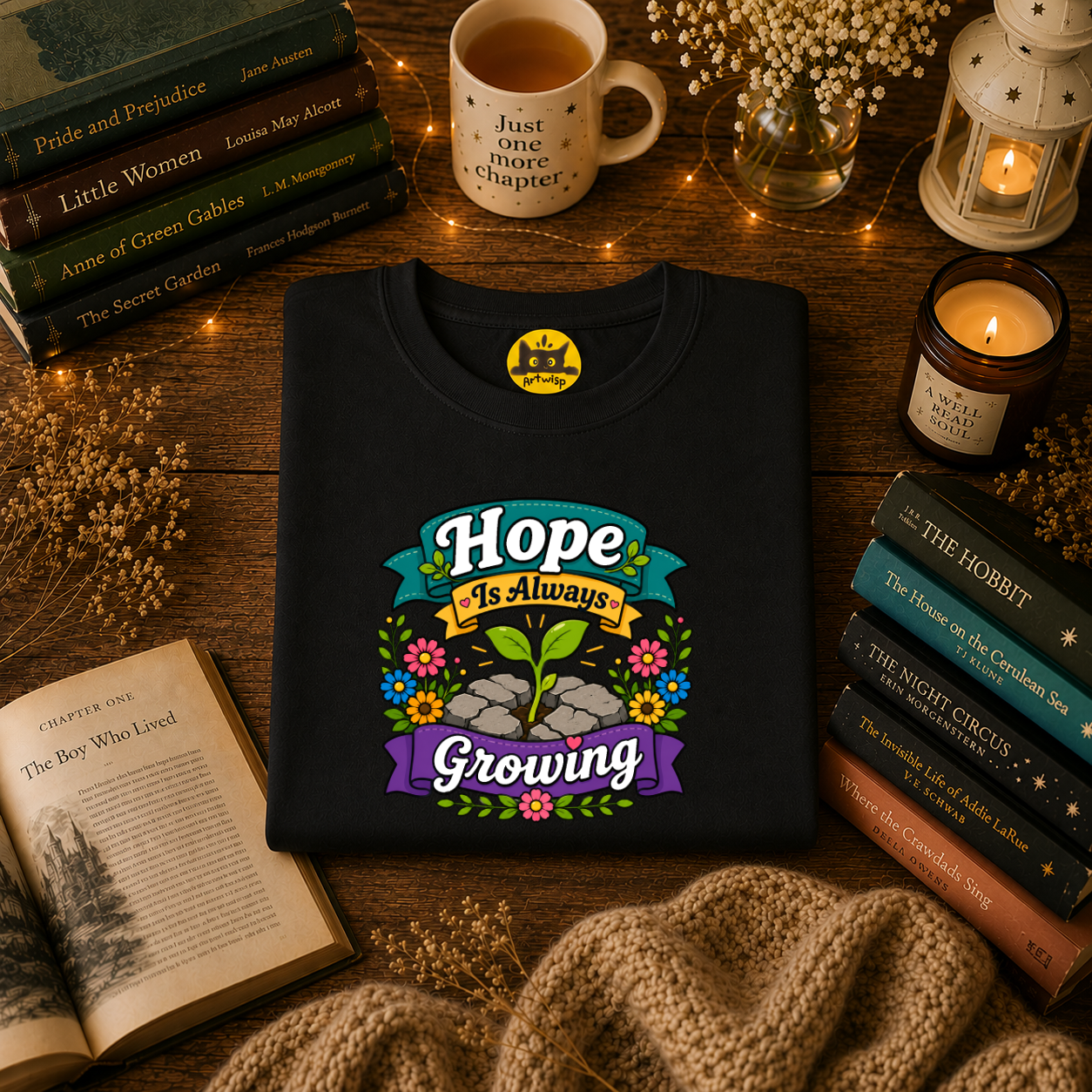 Hope Is Always Growing T-Shirt | Positivity Tee