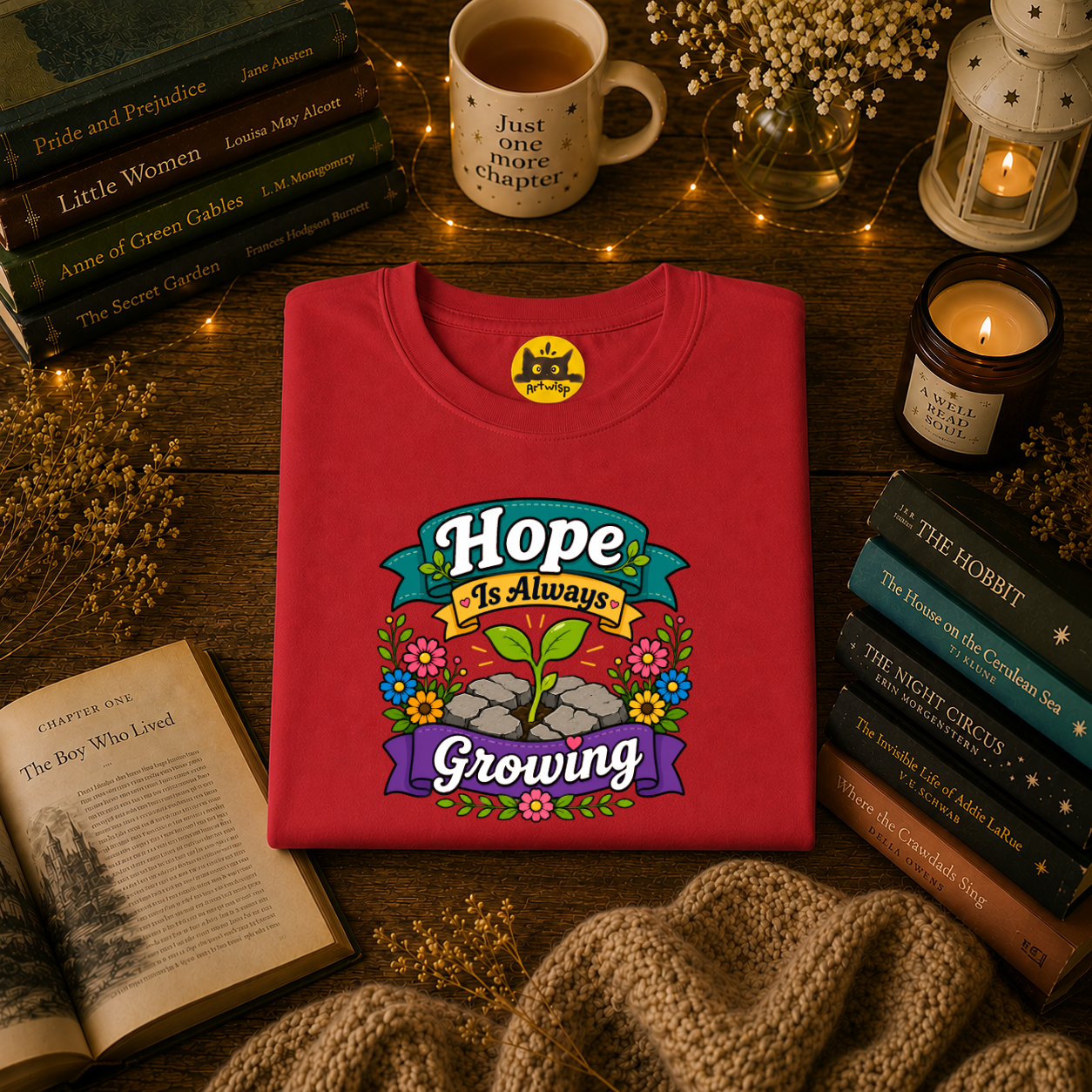 Hope Is Always Growing T-Shirt | Positivity Tee