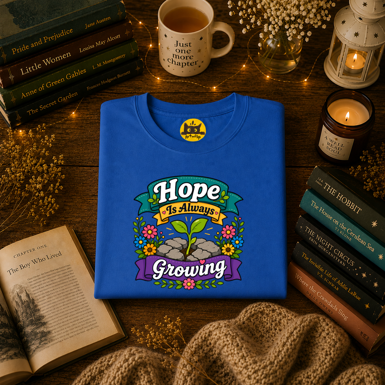 Hope Is Always Growing T-Shirt | Positivity Tee