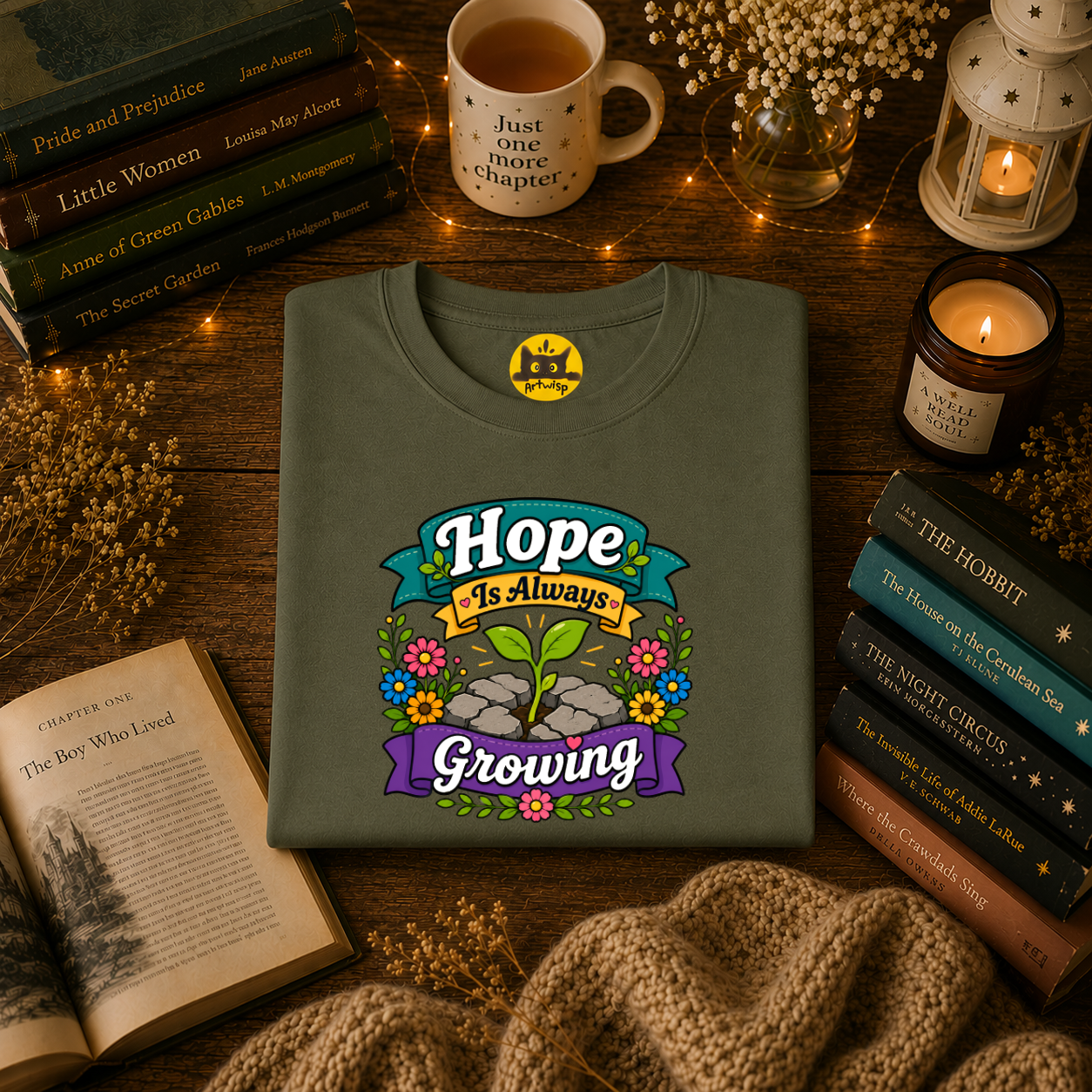 Hope Is Always Growing T-Shirt | Positivity Tee