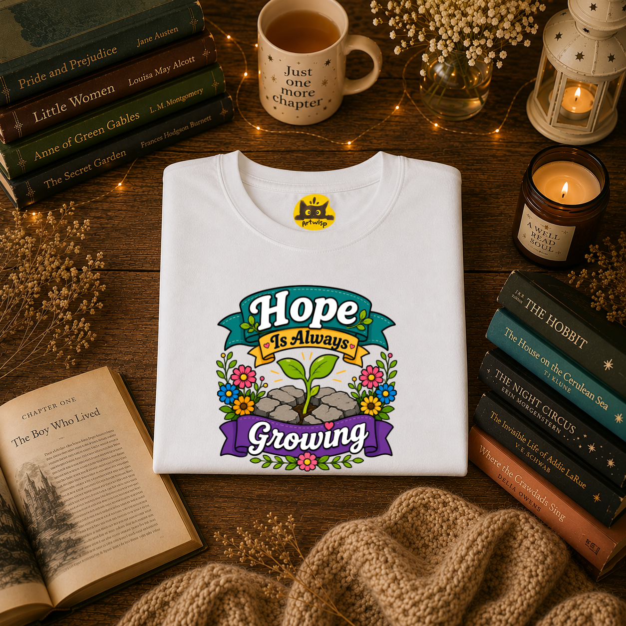 Hope Is Always Growing T-Shirt | Positivity Tee