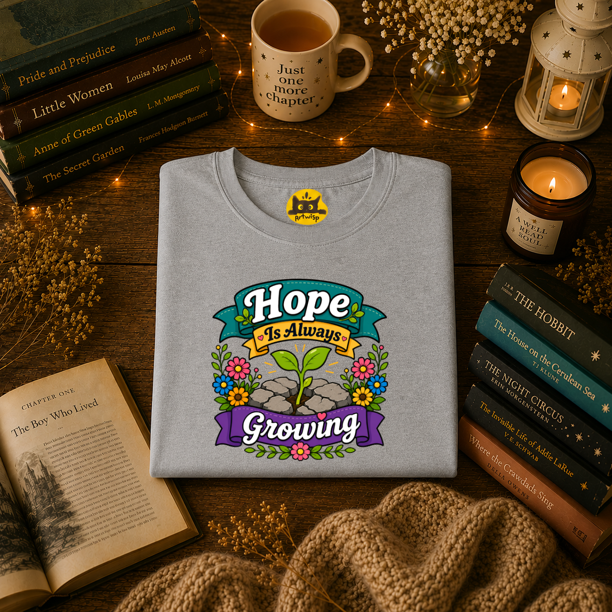 Hope Is Always Growing T-Shirt | Positivity Tee