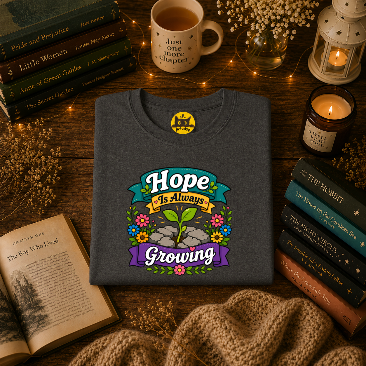 Hope Is Always Growing T-Shirt | Positivity Tee