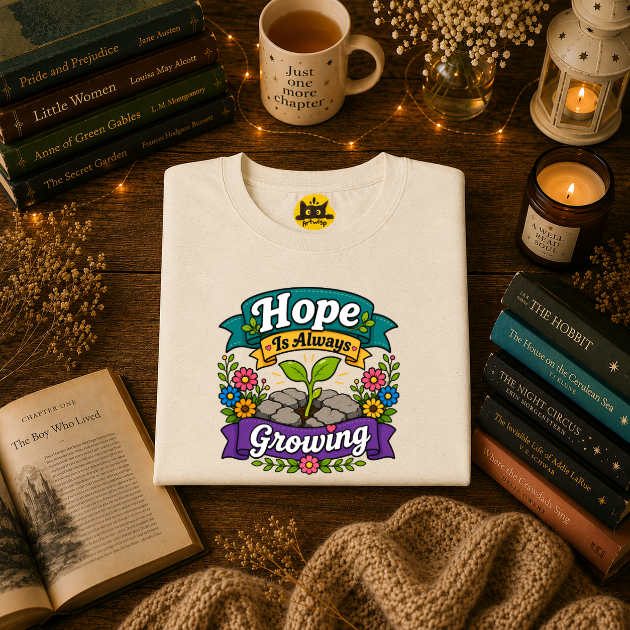 Hope Is Always Growing T-Shirt | Positivity Tee