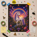Unicorn Rainbow Poster — Mystical Fantasy Rolled Art Print