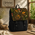 Mushroom Foraging Shoulder Backpack — Rustic Forest Basket Design