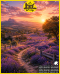 Lavender Sunset Puzzle — Scenic Landscape Jigsaw (110–1014 Pieces)