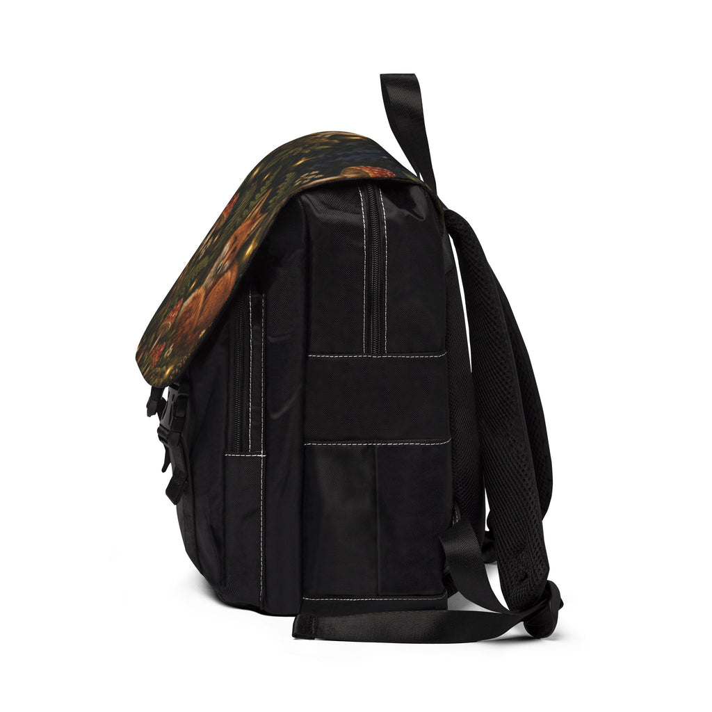 Fox & Mushroom Forest Shoulder Backpack
